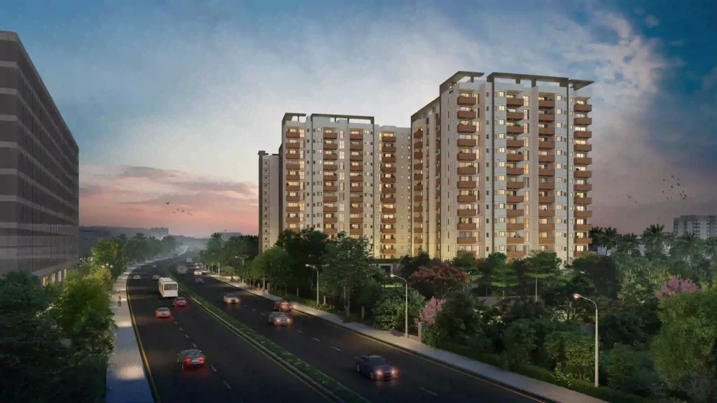 Assetz Sathanur Apartment Main Elevation Picture by Assetz Property Group located at Sathanur, near REVA University, Bangalore Karnataka